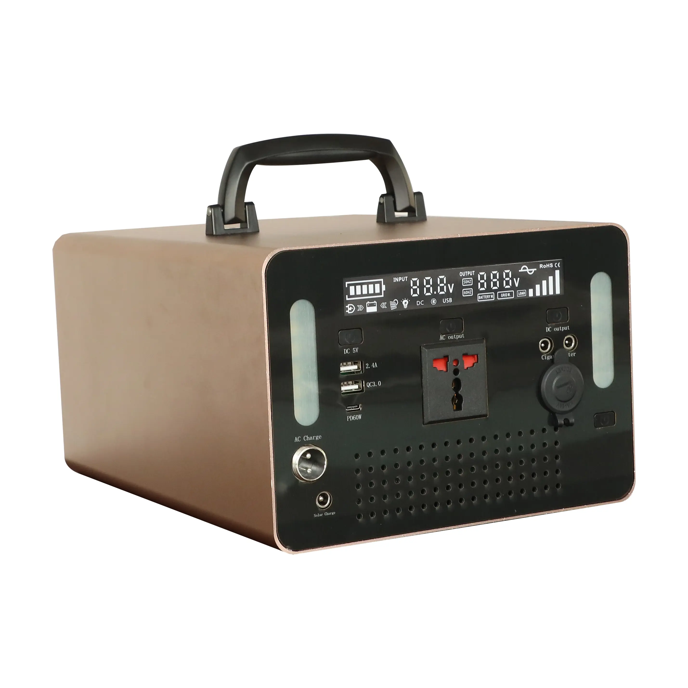 Mobile Lithium Power Station | 220V AC/12V DC/USB-C/Type-C Outputs for Outdoor, Home & Emergency Use